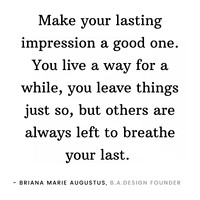 Lasting Impression by Briana M. Augustus