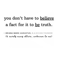 Quote Graphic Design "Believe To Be or Not"