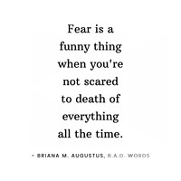 Quote Graphic Design "Fun, Fear, & Death"