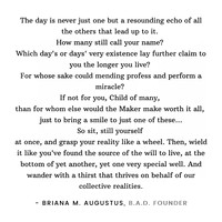 Quote Graphic Design - The Linear Day